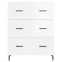 Sideboard aus glänzendem weißem Sperrholz 69,5x34x90 cm von vidaXL, Sideboards - Ref: Foro24-827870, Preis: 106,50 €, Rabatt: %