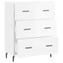 Sideboard aus glänzendem weißem Sperrholz 69,5x34x90 cm von vidaXL, Sideboards - Ref: Foro24-827870, Preis: 106,50 €, Rabatt: %