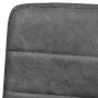 Sillas de comedor voladizas 2 unidades cuero sintético gris