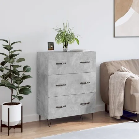 Concrete gray engineered wood sideboard 69.5x34x90 cm by vidaXL, Sideboards - Ref: Foro24-827848, Price: 90,80 €, Discount: %