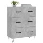 Betongraues Sideboard aus Holzwerkstoff, 69,5 x 34 x 90 cm von vidaXL, Sideboards - Ref: Foro24-827848, Preis: 92,01 €, Rabat...