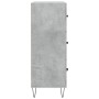 Aparador de madera de ingeniería gris hormigón 69,5x34x90 cm de vidaXL, Aparadores - Ref: Foro24-827848, Precio: 92,01 €, Des...