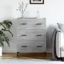 Aparador de madera de ingeniería gris hormigón 69,5x34x90 cm de vidaXL, Aparadores - Ref: Foro24-827856, Precio: 98,01 €, Des...
