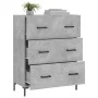 Aparador de madera de ingeniería gris hormigón 69,5x34x90 cm de vidaXL, Aparadores - Ref: Foro24-827856, Precio: 98,01 €, Des...
