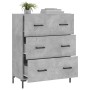 Betongraues Sideboard aus Holzwerkstoff, 69,5 x 34 x 90 cm von vidaXL, Sideboards - Ref: Foro24-827856, Preis: 99,24 €, Rabat...