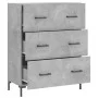 Aparador de madera de ingeniería gris hormigón 69,5x34x90 cm de vidaXL, Aparadores - Ref: Foro24-827856, Precio: 98,01 €, Des...