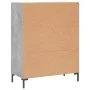 Aparador de madera de ingeniería gris hormigón 69,5x34x90 cm de vidaXL, Aparadores - Ref: Foro24-827856, Precio: 98,01 €, Des...