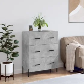 Engineered wood sideboard in concrete grey 69.5x34x90 cm by vidaXL, Sideboards - Ref: Foro24-827864, Price: 106,00 €, Discoun...