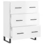 Aparador de madera contrachapada blanco brillante 69,5x34x90 cm de vidaXL, Aparadores - Ref: Foro24-827878, Precio: 111,56 €,...