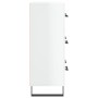 Aparador de madera contrachapada blanco brillante 69,5x34x90 cm de vidaXL, Aparadores - Ref: Foro24-827878, Precio: 112,88 €,...