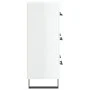 Aparador de madera contrachapada blanco brillante 69,5x34x90 cm de vidaXL, Aparadores - Ref: Foro24-827878, Precio: 111,56 €,...