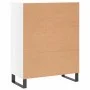 Aparador de madera contrachapada blanco brillante 69,5x34x90 cm de vidaXL, Aparadores - Ref: Foro24-827878, Precio: 111,56 €,...