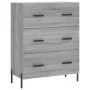 Engineered wood sideboard in Sonoma grey, 69.5x34x90 cm by vidaXL, Sideboards - Ref: Foro24-827866, Price: 109,67 €, Discount: %