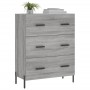 Engineered wood sideboard in Sonoma grey, 69.5x34x90 cm by vidaXL, Sideboards - Ref: Foro24-827866, Price: 110,94 €, Discount: %