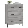 Engineered wood sideboard in Sonoma grey, 69.5x34x90 cm by vidaXL, Sideboards - Ref: Foro24-827866, Price: 109,67 €, Discount: %