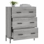 Engineered wood sideboard in Sonoma grey, 69.5x34x90 cm by vidaXL, Sideboards - Ref: Foro24-827866, Price: 110,94 €, Discount: %