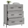 Engineered wood sideboard in Sonoma grey, 69.5x34x90 cm by vidaXL, Sideboards - Ref: Foro24-827866, Price: 109,67 €, Discount: %