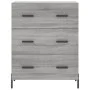 Engineered wood sideboard in Sonoma grey, 69.5x34x90 cm by vidaXL, Sideboards - Ref: Foro24-827866, Price: 109,67 €, Discount: %