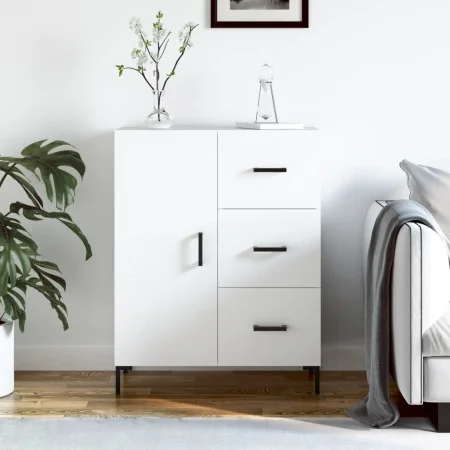 White engineered wood sideboard 69.5x34x90 cm by vidaXL, Sideboards - Ref: Foro24-827916, Price: 98,03 €, Discount: %