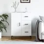 White engineered wood sideboard 69.5x34x90 cm by vidaXL, Sideboards - Ref: Foro24-827916, Price: 98,03 €, Discount: %