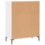 White engineered wood sideboard 69.5x34x90 cm by vidaXL, Sideboards - Ref: Foro24-827916, Price: 98,03 €, Discount: %