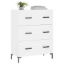 White engineered wood sideboard 69.5x34x90 cm by vidaXL, Sideboards - Ref: Foro24-827852, Price: 102,49 €, Discount: %