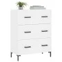 White engineered wood sideboard 69.5x34x90 cm by vidaXL, Sideboards - Ref: Foro24-827852, Price: 101,41 €, Discount: %