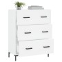 Weißes Sideboard aus Holzwerkstoff, 69,5 x 34 x 90 cm von vidaXL, Sideboards - Ref: Foro24-827852, Preis: 102,49 €, Rabatt: %
