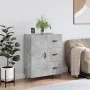 Concrete gray engineered wood sideboard 69.5x34x90 cm by vidaXL, Sideboards - Ref: Foro24-827888, Price: 66,40 €, Discount: %