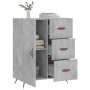 Concrete gray engineered wood sideboard 69.5x34x90 cm by vidaXL, Sideboards - Ref: Foro24-827888, Price: 66,99 €, Discount: %
