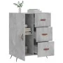 Concrete gray engineered wood sideboard 69.5x34x90 cm by vidaXL, Sideboards - Ref: Foro24-827888, Price: 66,40 €, Discount: %