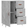 Concrete gray engineered wood sideboard 69.5x34x90 cm by vidaXL, Sideboards - Ref: Foro24-827888, Price: 66,99 €, Discount: %