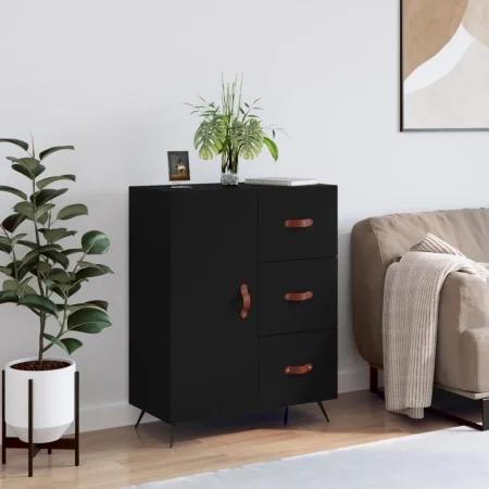 Aparador de madera de ingeniería negro 69,5x34x90 cm de vidaXL, Aparadores - Ref: Foro24-827885, Precio: 92,46 €, Descuento: %
