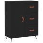 Engineered wood black sideboard 69.5x34x90 cm by vidaXL, Sideboards - Ref: Foro24-827885, Price: 93,86 €, Discount: %
