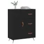Aparador de madera de ingeniería negro 69,5x34x90 cm de vidaXL, Aparadores - Ref: Foro24-827885, Precio: 92,46 €, Descuento: %