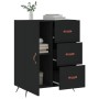 Engineered wood black sideboard 69.5x34x90 cm by vidaXL, Sideboards - Ref: Foro24-827885, Price: 93,86 €, Discount: %