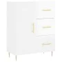 Sideboard aus glänzendem weißem Sperrholz 69,5x34x90 cm von vidaXL, Sideboards - Ref: Foro24-827902, Preis: 101,53 €, Rabatt: %