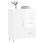 Sideboard aus glänzendem weißem Sperrholz 69,5x34x90 cm von vidaXL, Sideboards - Ref: Foro24-827902, Preis: 102,80 €, Rabatt: %