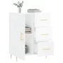 Sideboard aus glänzendem weißem Sperrholz 69,5x34x90 cm von vidaXL, Sideboards - Ref: Foro24-827902, Preis: 101,53 €, Rabatt: %