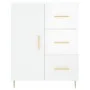Sideboard aus glänzendem weißem Sperrholz 69,5x34x90 cm von vidaXL, Sideboards - Ref: Foro24-827902, Preis: 101,53 €, Rabatt: %