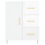 Sideboard aus glänzendem weißem Sperrholz 69,5x34x90 cm von vidaXL, Sideboards - Ref: Foro24-827902, Preis: 102,80 €, Rabatt: %