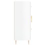 Aparador de madera contrachapada blanco brillante 69,5x34x90 cm de vidaXL, Aparadores - Ref: Foro24-827902, Precio: 102,54 €,...