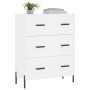 Weißes Sideboard aus Holzwerkstoff, 69,5 x 34 x 90 cm von vidaXL, Sideboards - Ref: Foro24-827860, Preis: 115,25 €, Rabatt: %