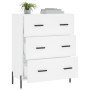 Weißes Sideboard aus Holzwerkstoff, 69,5 x 34 x 90 cm von vidaXL, Sideboards - Ref: Foro24-827860, Preis: 115,25 €, Rabatt: %