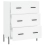 Weißes Sideboard aus Holzwerkstoff, 69,5 x 34 x 90 cm von vidaXL, Sideboards - Ref: Foro24-827860, Preis: 115,25 €, Rabatt: %