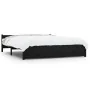 Estructura de cama de madera maciza negro 140x190 cm de vidaXL, Camas y somieres - Ref: Foro24-815028, Precio: 163,57 €, Desc...