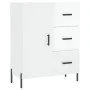 Hochglanzweißes Sperrholz-Sideboard 69,5 x 34 x 90 cm von vidaXL, Sideboards - Ref: Foro24-827926, Preis: 111,38 €, Rabatt: %