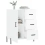Hochglanzweißes Sperrholz-Sideboard 69,5 x 34 x 90 cm von vidaXL, Sideboards - Ref: Foro24-827926, Preis: 111,38 €, Rabatt: %