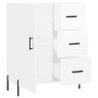 Hochglanzweißes Sperrholz-Sideboard 69,5 x 34 x 90 cm von vidaXL, Sideboards - Ref: Foro24-827926, Preis: 112,69 €, Rabatt: %