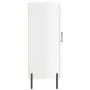 Aparador de madera contrachapada blanco brillante 69,5x34x90 cm de vidaXL, Aparadores - Ref: Foro24-827926, Precio: 111,38 €,...